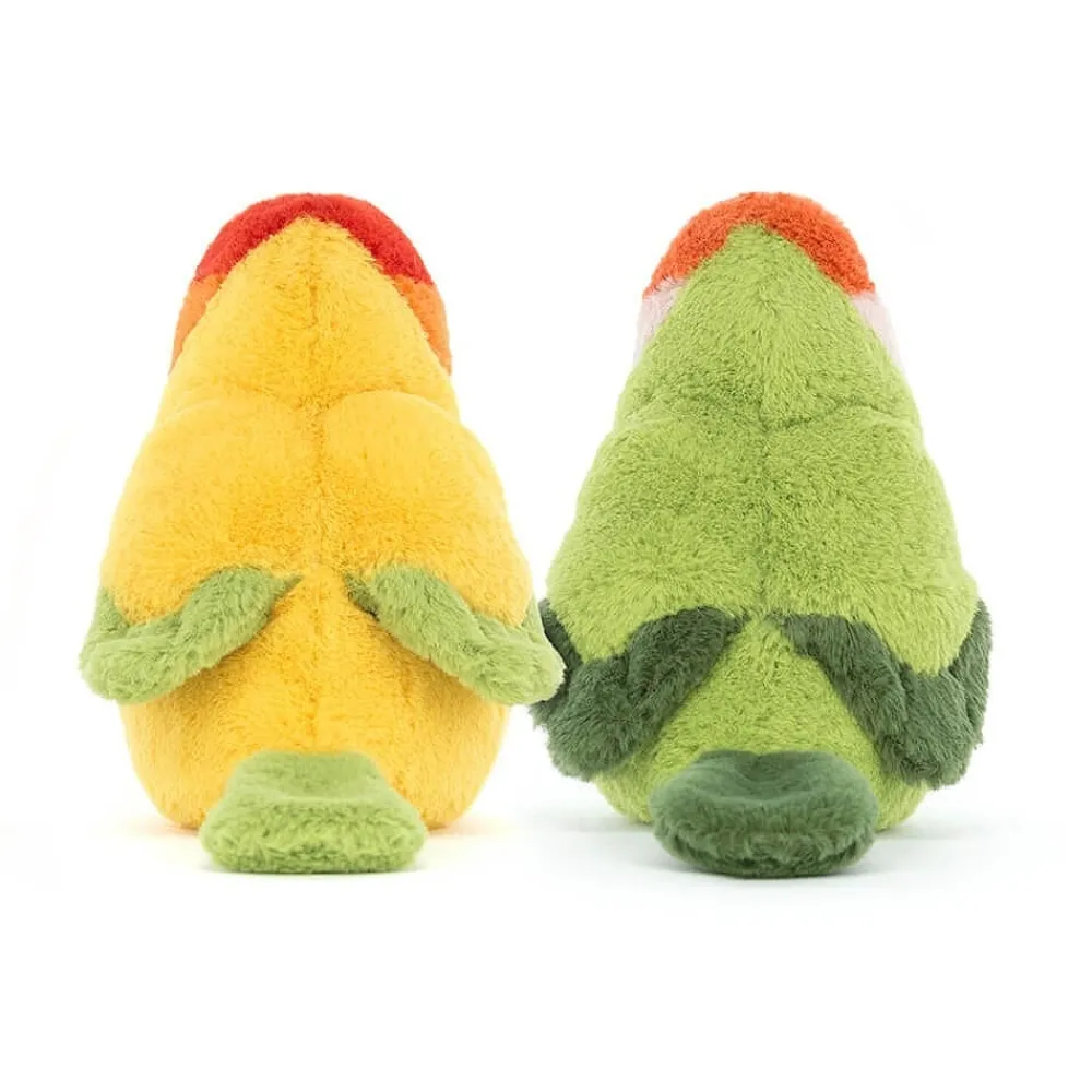 Jellycat Colourful & Quirky^Knuffel Vogels A Pair of Lovely Lovebirds