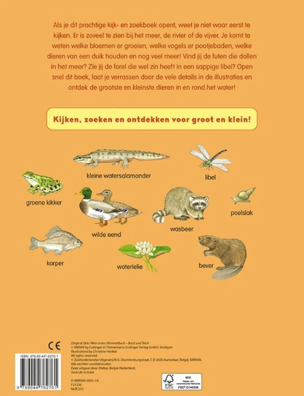 Houtendiershop Kleuterboeken^Kijk- en zoekboek bij het water