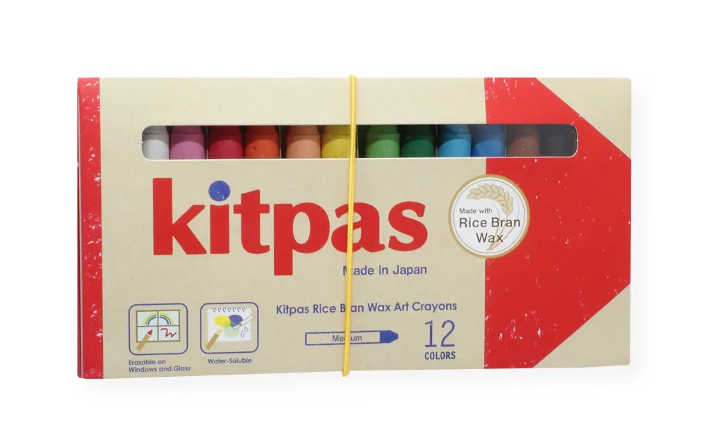 Kitpas Creatief^Rijstwax (Raam)Krijt Medium Set 12-delig