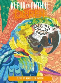 Houtendiershop Kleurboeken^Kleur & onthul | Dieren