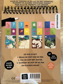 Image Books Kleurboeken^Kleuren met water Dino's