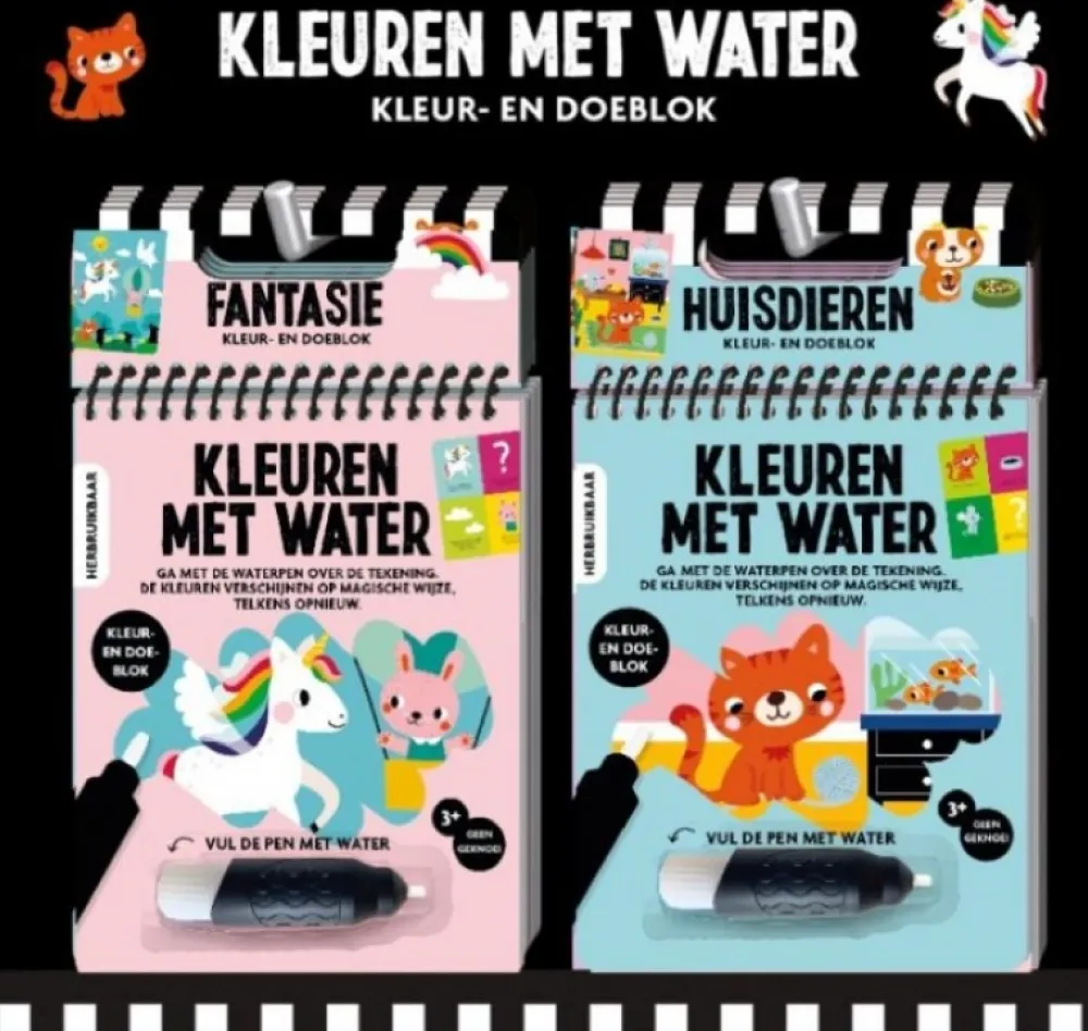 Image Books Creatief|Kleurboeken^Kleuren met Water Huisdieren