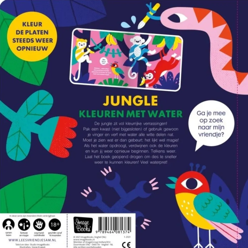 Image Books Bekijk Alles^Kleuren met Water Jungle