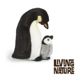 Living Nature Bekijk Alles^Knuffel Pinguin met Jong
