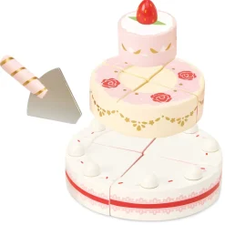 Le Toy Van Pretend Play / Rollenspel^Strawberry Wedding Cake
