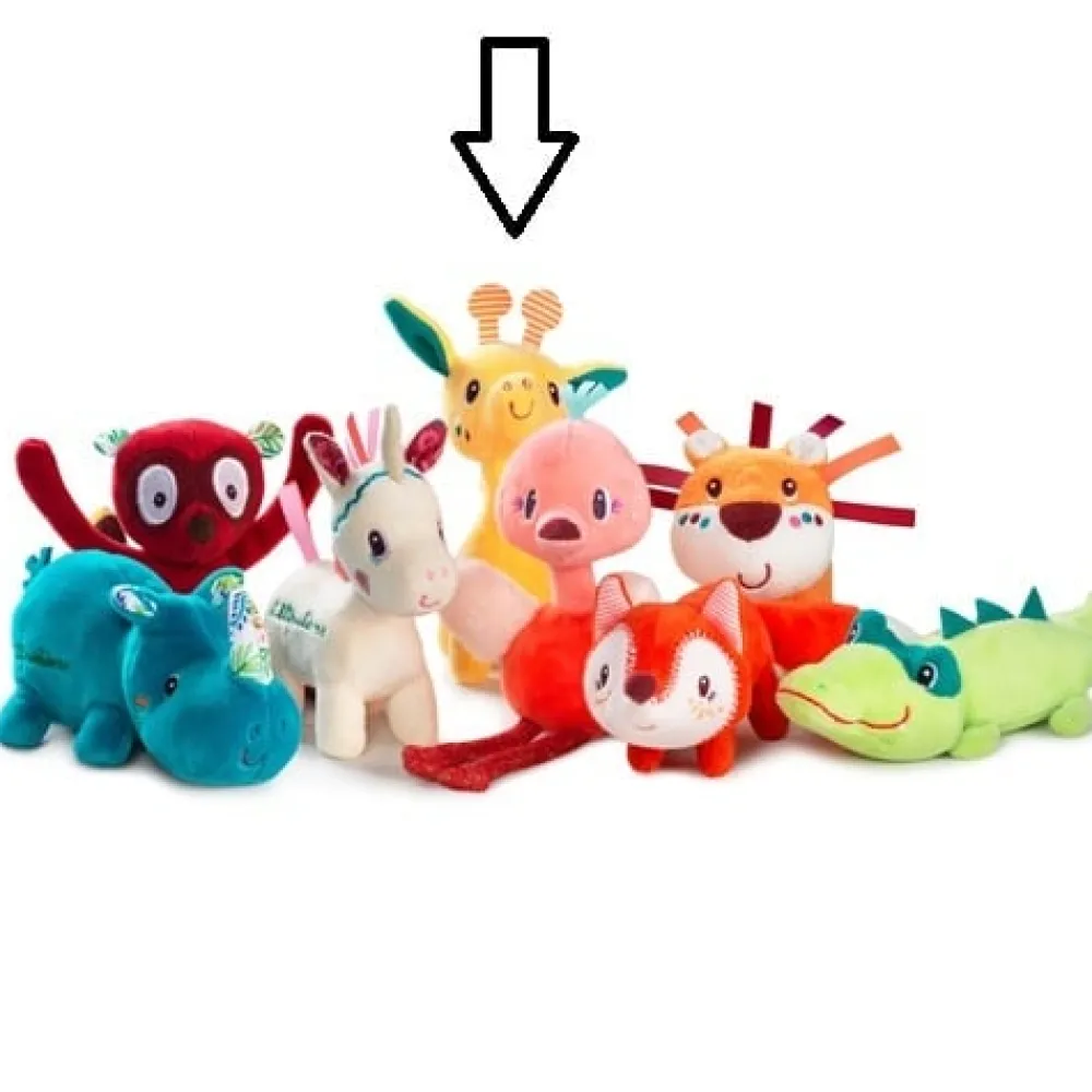 Lilliputiens Zia^Knuffel Zia Giraf Minifiguur