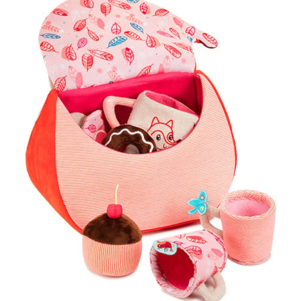 Lilliputiens Pretend Play / Rollenspel|Knuffelspeelgoed^Theeservies Alice Vieruurtjesset