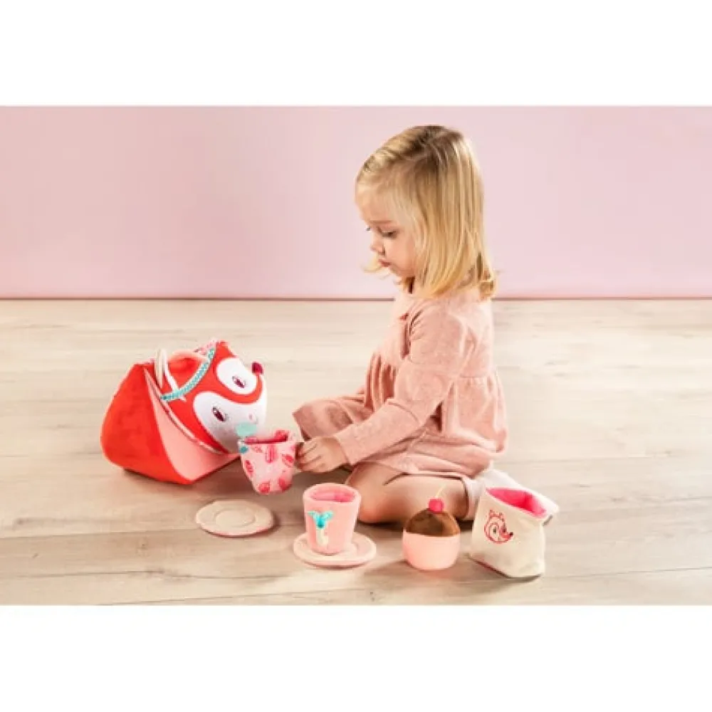 Lilliputiens Pretend Play / Rollenspel|Knuffelspeelgoed^Theeservies Alice Vieruurtjesset