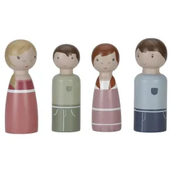 Little Dutch Pretend Play / Rollenspel^Aanvulset Poppenhuis Familia Rosa Hout