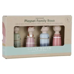 Little Dutch Pretend Play / Rollenspel^Aanvulset Poppenhuis Familia Rosa Hout