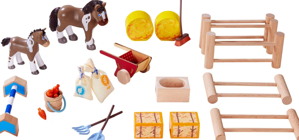 Haba Little Friends Speelfiguren^Little Friends - Manege Paardengeluk