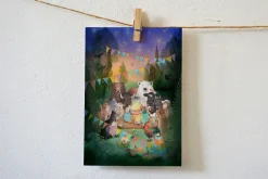 Lotte Drouen Wenskaarten^Ansichtkaart Samen feest vieren