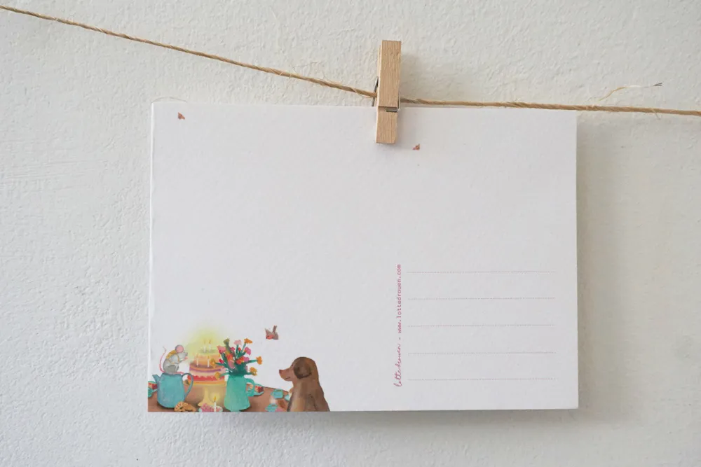 Lotte Drouen Wenskaarten^Ansichtkaart Samen feest vieren