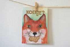 Lotte Drouen Wenskaarten^Ansichtkaart Koekje