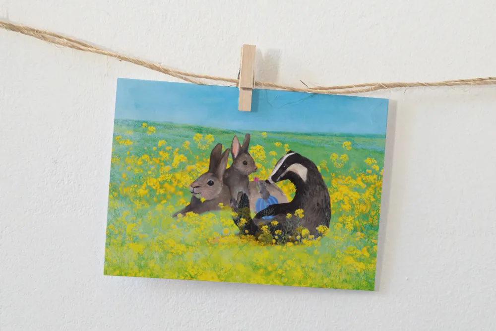 Lotte Drouen Wenskaarten^Ansichtkaart Buitenspelen