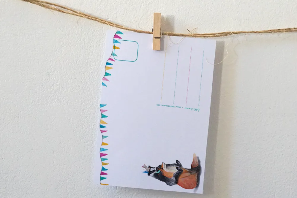 Lotte Drouen Wenskaarten^Ansichtkaart Feestelijke Dieren