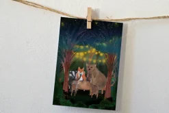 Lotte Drouen Wenskaarten^Ansichtkaart Aan Tafel