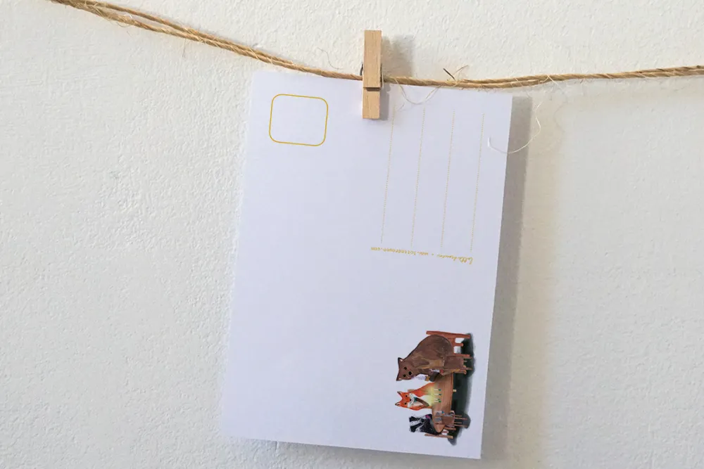 Lotte Drouen Wenskaarten^Ansichtkaart Aan Tafel