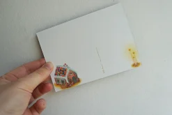 Lotte Drouen Wenskaarten^Ansichtkaart met Foliedruk Gingerbread House