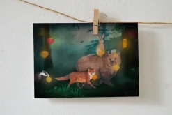 Lotte Drouen Wenskaarten^Ansichtkaart Lichtjes in de Nacht