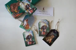 Lotte Drouen Cadeaupapier^Cadeaulabelset Bosdieren