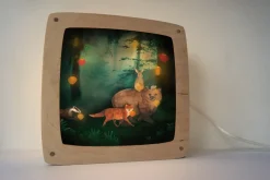 Lotte Drouen Lampen^Toverplaat Bosdieren en Lampions