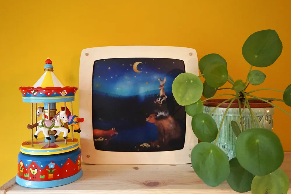 Lotte Drouen Lampen^Toverplaat Bosdieren en Lampions