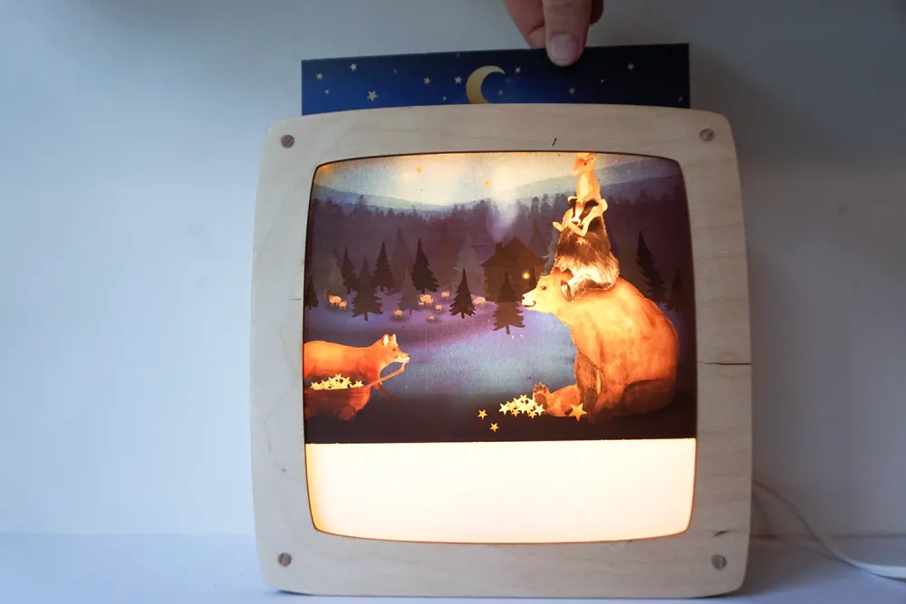 Lotte Drouen Lampen^Toverplaat Bosdieren en Lampions