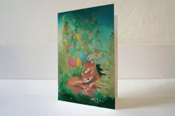 Lotte Drouen Wenskaarten^Wenskaart Lief Gezin met Vosjes