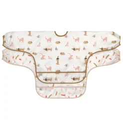 Lässig Kinderkleding^Babyslabbetje met Mouwen Little Mateys Spicy Orange