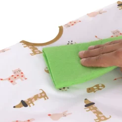 Lässig Kinderkleding^Babyslabbetje met Mouwen Little Mateys Spicy Orange