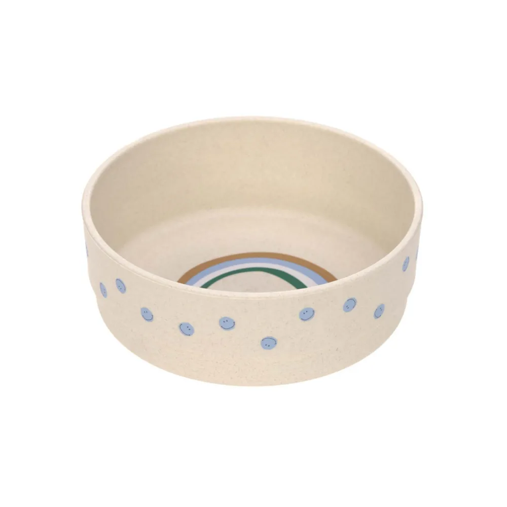 Lässig Kinderservies^Kinderschaaltje Happy Rascals Smile Sky Blue Cellulose