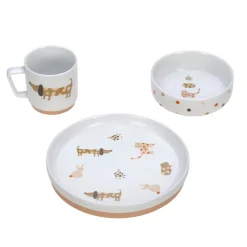 Lässig Kinderservies^Kinderservies Porselein Spicey Orange set 3-delig