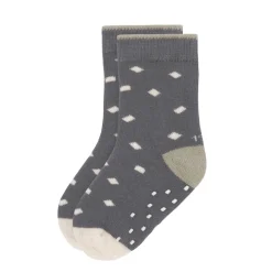 Lässig Kinderkleding^Kindersokjes Anti-Slip Anthracite/Olive Set 2-delig