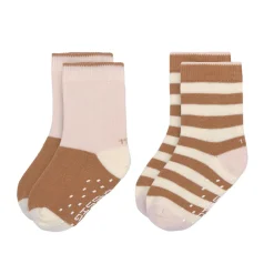 Lässig Kinderkleding^Kindersokjes V-Master Anti-Slip Powder Pink Caramel Set 2-delig