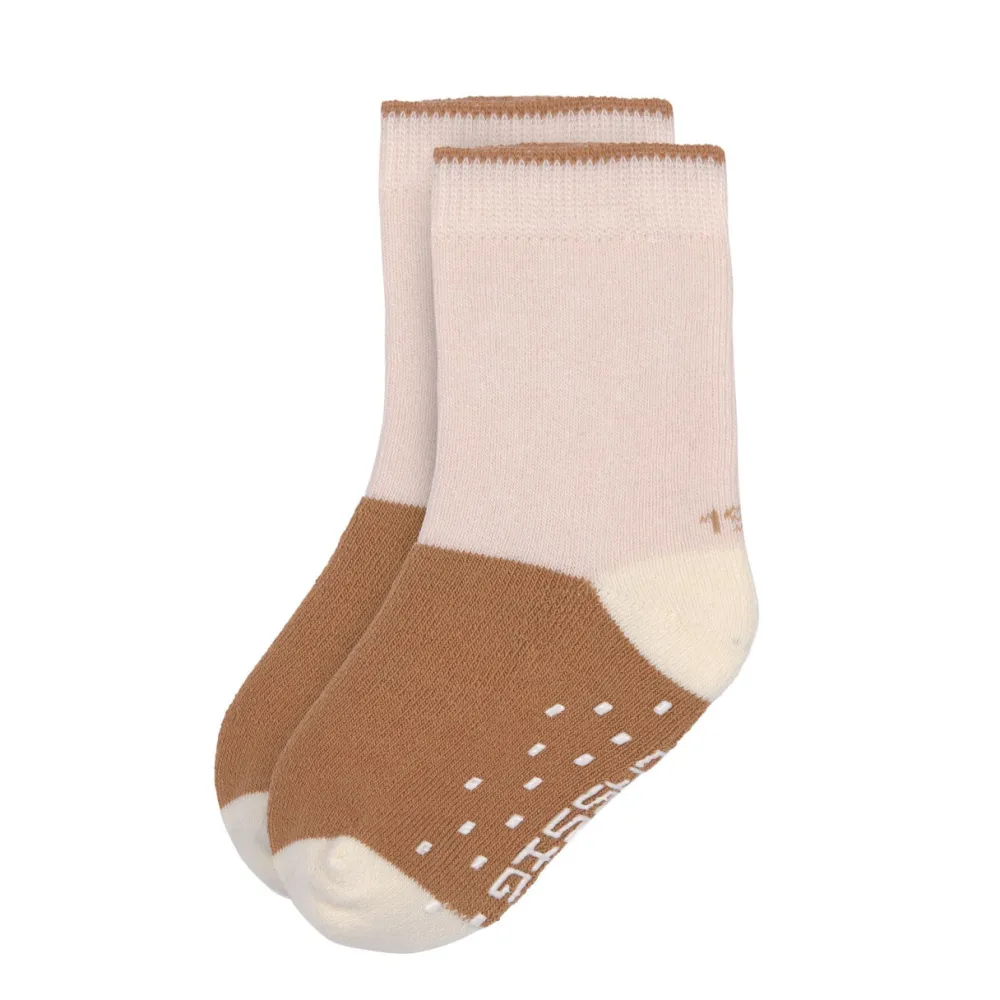 Lässig Kinderkleding^Kindersokjes V-Master Anti-Slip Powder Pink Caramel Set 2-delig
