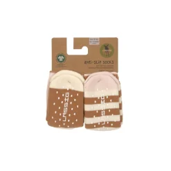 Lässig Kinderkleding^Kindersokjes V-Master Anti-Slip Powder Pink Caramel Set 2-delig