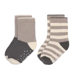 Lässig Kinderkleding^Kindersokjes V-Master Anti-Slip Anthracite/Taupe Set 2-delig