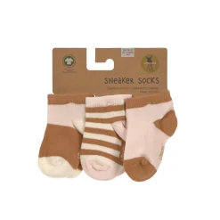 Lässig Kinderkleding^Sneaker Kindersokjes Powder Pink/Caramel Set 3-delig