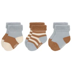 Lässig Kinderkleding^Terry Kindersokjes Light Blue Caramel Set 3-delig
