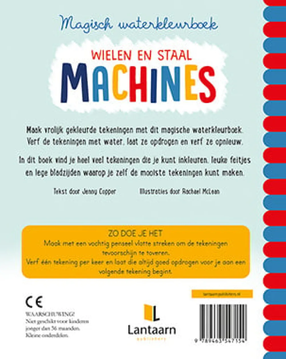 De Lantaarn Kleurboeken|Hobbyboeken^Magisch waterkleurboek - Machines