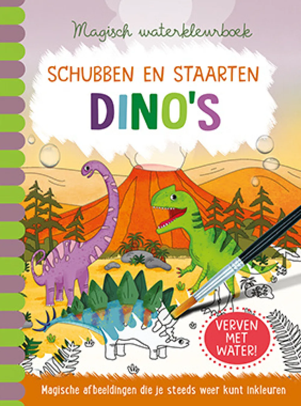 De Lantaarn Bekijk Alles^Magisch waterkleurboek Dino's