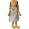 Maileg Konijnen & Hazen^Knuffel Bunny Size 1 Dusty Yellow met Jurk 20cm