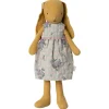 Maileg Konijnen & Hazen^Knuffel Bunny Size 2 Dusty Yellow met Jurk 23cm