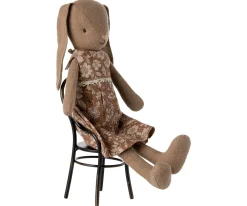 Maileg Konijnen & Hazen^Knuffel Bunny Size 2 Bruin met Jurk 24cm