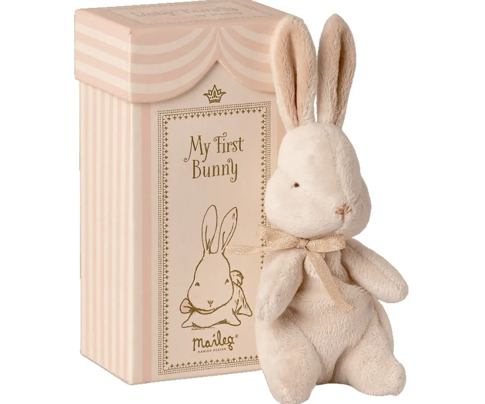 Maileg Konijnen & Hazen|Kraamcadeaus^Knuffelkonijn My First Bunny Dusty Rose 18cm