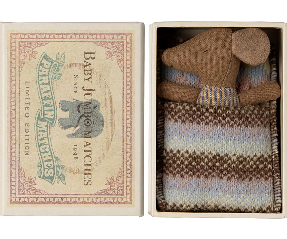 Maileg Muizen^Knuffelmuis Baby Sleepy-Wakey Roze