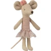 Maileg Muizen^Knuffelmuis Ballerina Muis Big Sister 12cm