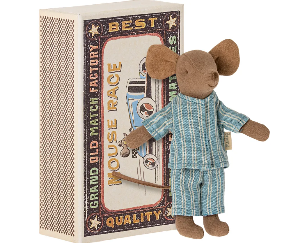 Maileg Muizen^Knuffelmuis Big Brother in Luciferdoosje