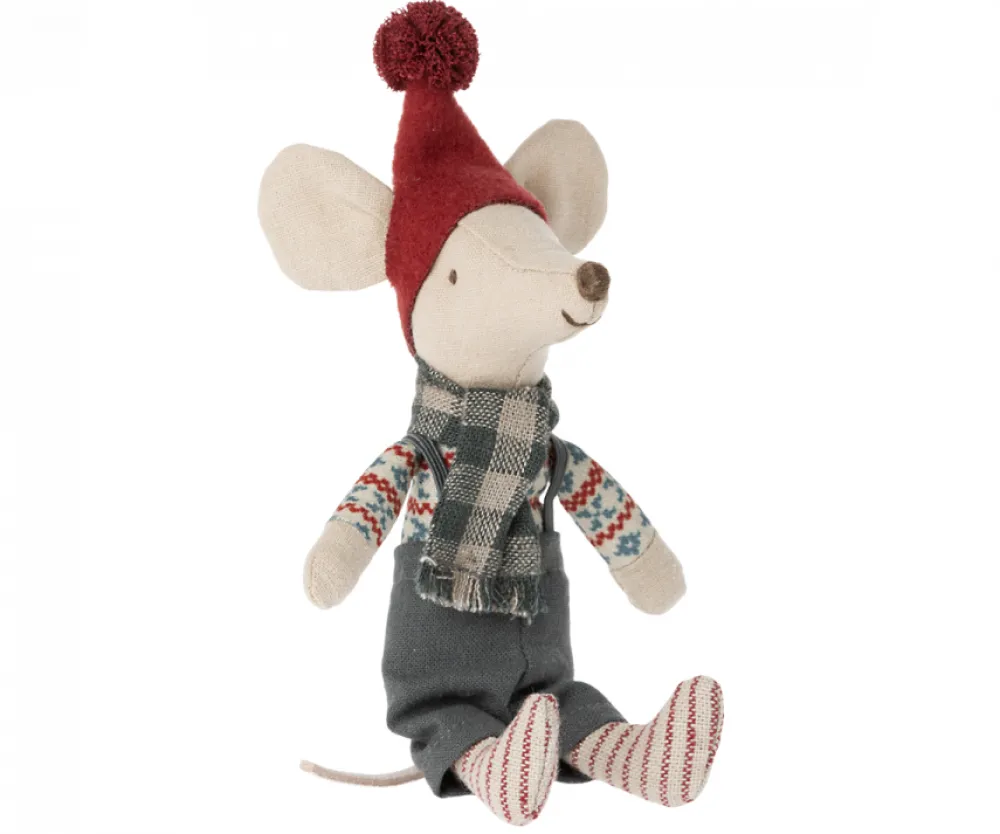 Maileg Muizen|Seizoen^Knuffelmuis Kerstmuis Big Brother